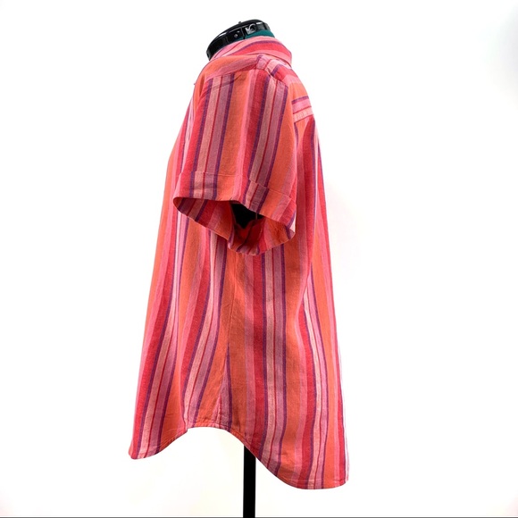 Cabi Tickled Pink Button Down Short Sleeve Shirt, #5977, Medium - Picture 4 of 16